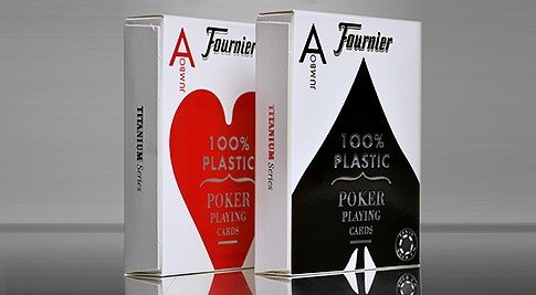 Fournier and Bee playing cards on display at G2E Las Vegas 2017