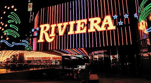 Implosion levels tower of Las Vegas' Riviera casino