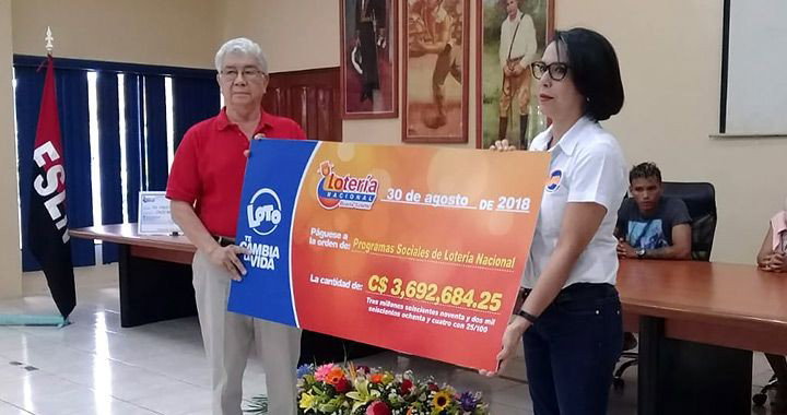La Lotería Nacional de Nicaragua entregó más de USD 300.000 a causas sociales