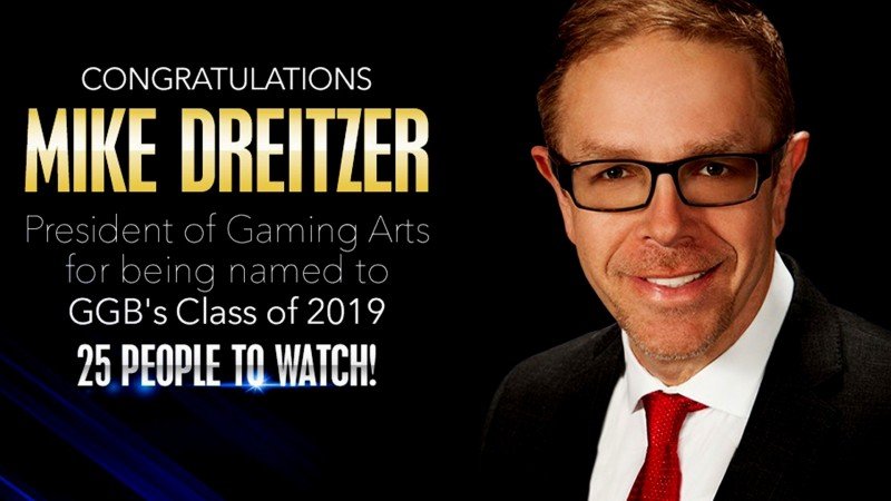 Gaming Arts President Mike Dreitzer named to '25 People to Watch' in Gaming for 2019