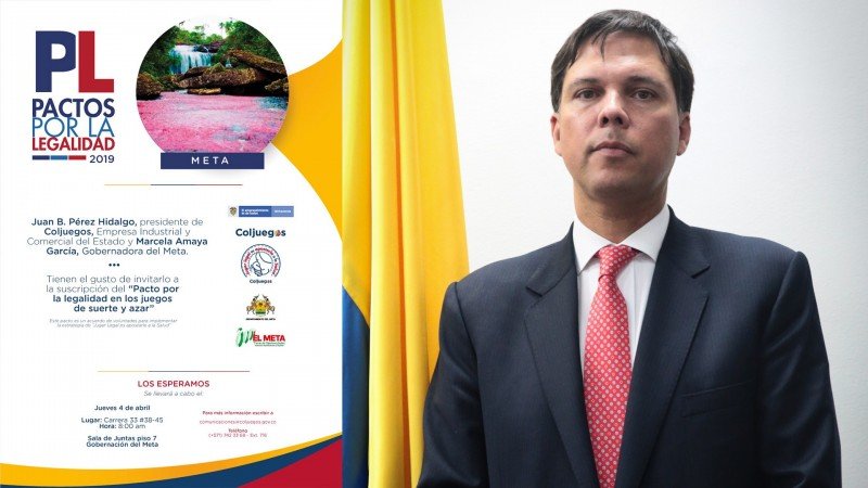 Coljuegos firmará un Pacto por la Legalidad con la Gobernación del Meta
