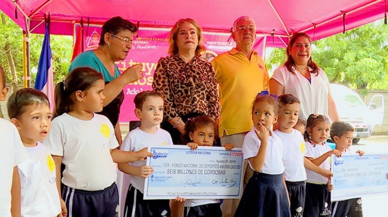 La Lotería Nacional de Nicaragua donó cerca de US$358.000