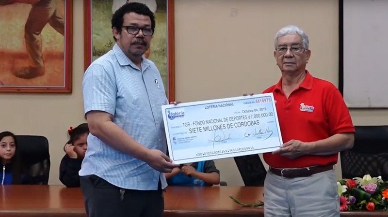 La Lotería Nacional de Nicaragua realizó un nuevo aporte millonario