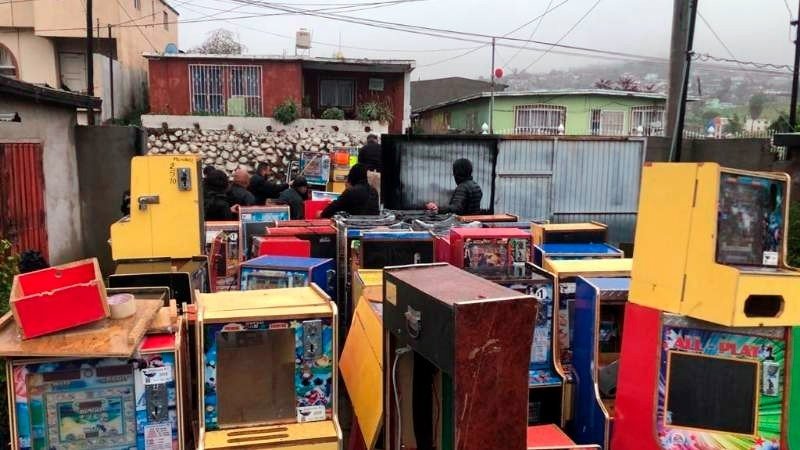 Aseguran máquinas tragamonedas en distintas zonas de Mexicali