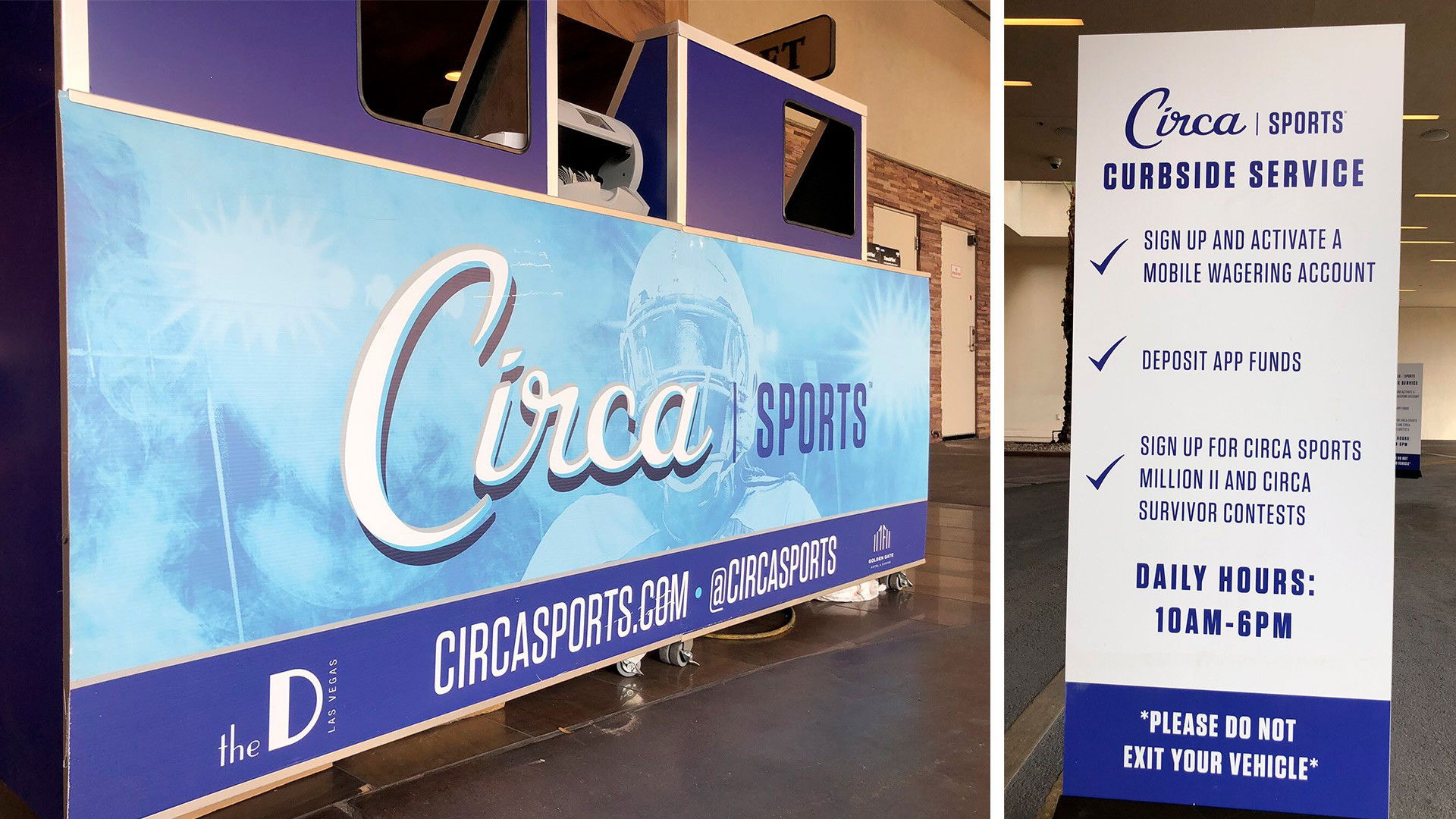 Circa Sports offers curbside sports betting at Las Vegas Golden