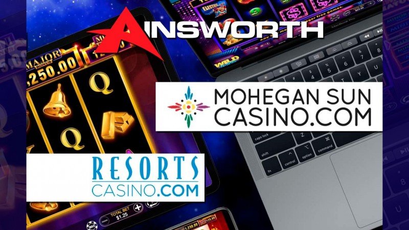 Ainsworth launches slot games on Resorts and Mohegan Sun online casinos