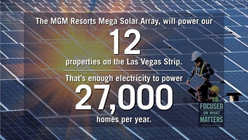 MGM Resorts recognized for clean energy investments