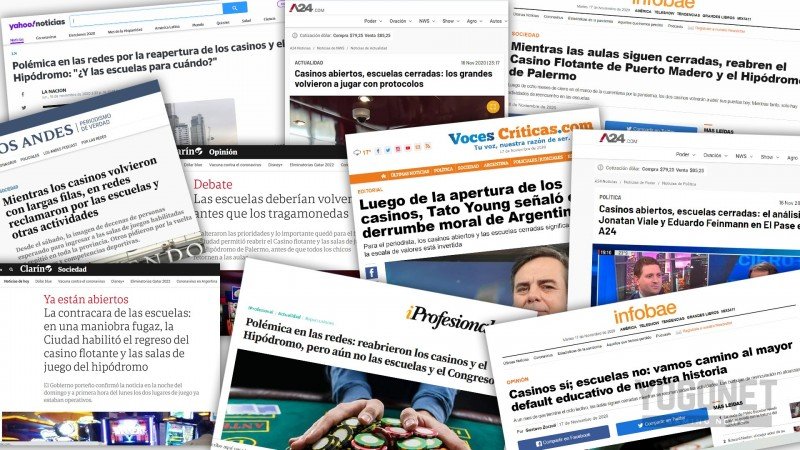 La prensa argentina carga contra la reapertura de casinos después de la cuarentena