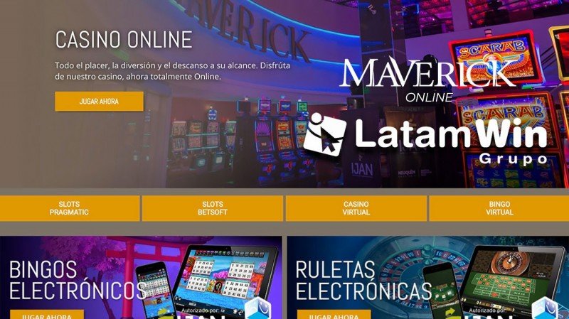 Casino Maverick operará juego online en Neuquén con la plataforma de LatamWin