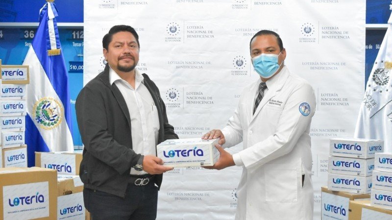 El Salvador: Lotería Nacional de Beneficencia donó insumos médicos