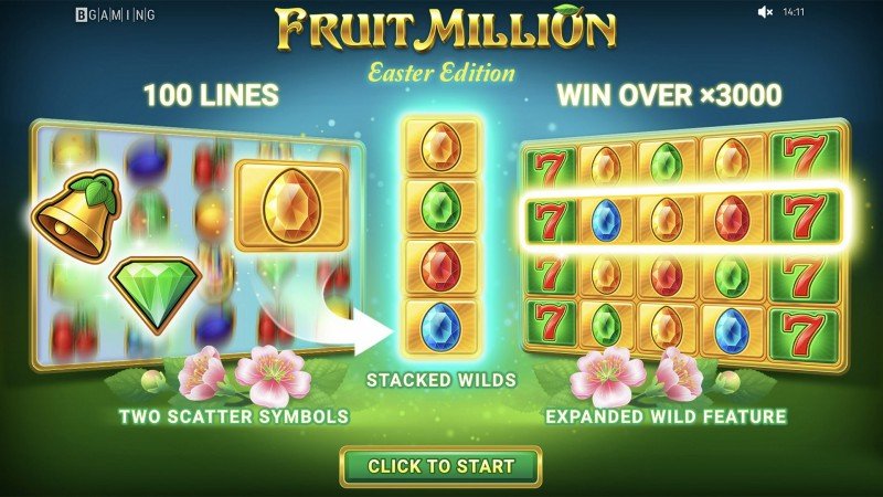 BGaming lanza una edición de Pascuas de su slot Fruit Million