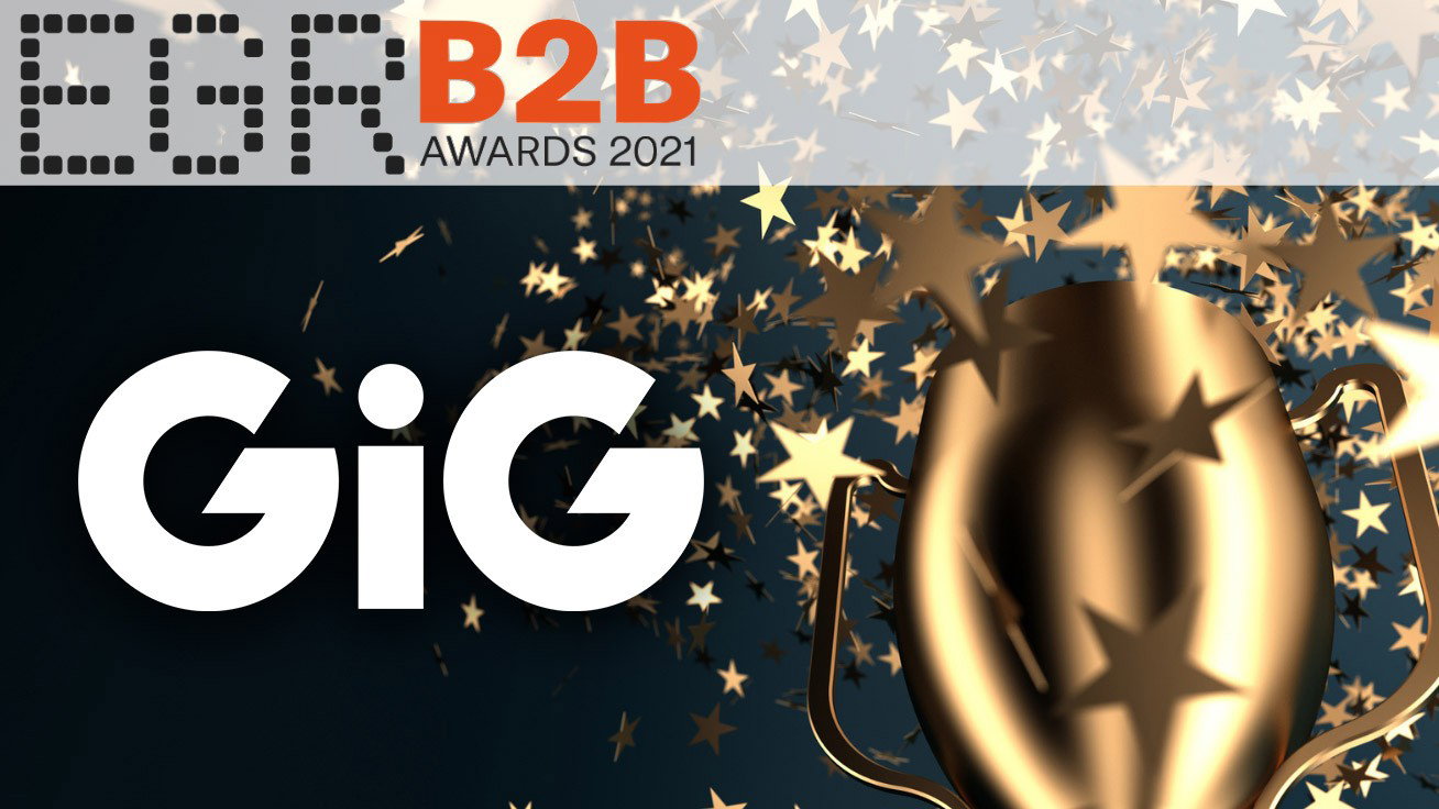 GiG preselected for three EGR B2B Awards 2021 International
