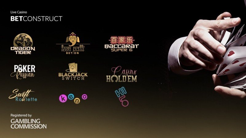 BetConstruct registró nueve títulos de casino en vivo ante la Comisión de Juego del Reino Unido