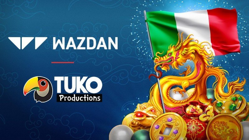 Wazdan aumenta su presencia en Italia con una asociación con Tuko Productions