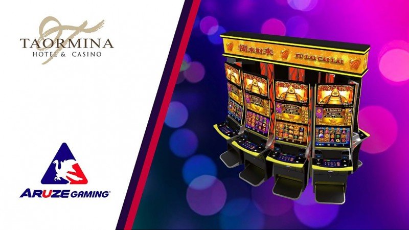 Aruze arrives at Taormina Casino with Hybrid cabinets and Fu Lai Cai Lai series