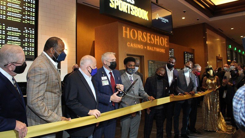 Caesars' Horseshoe Casino Baltimore takes first in-person sports bet at new sportsbook