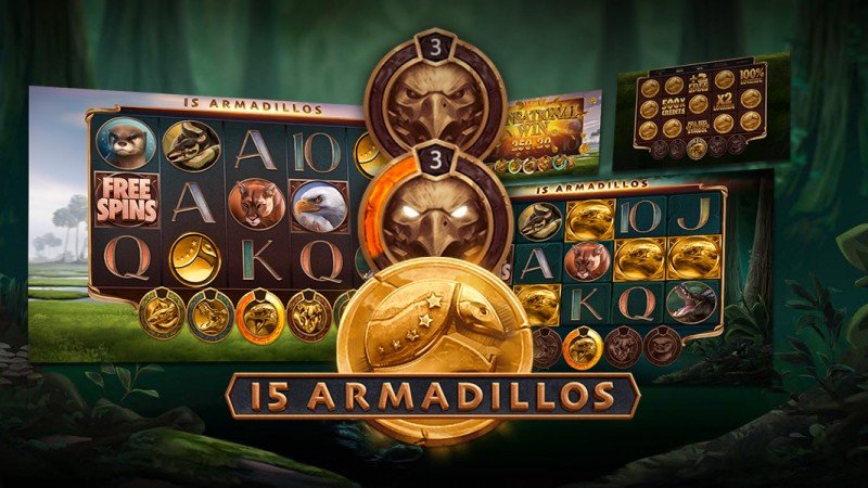 Armadillo Studios de EveryMatrix lanzará mañana "15 Armadillos", su primera tragamonedas