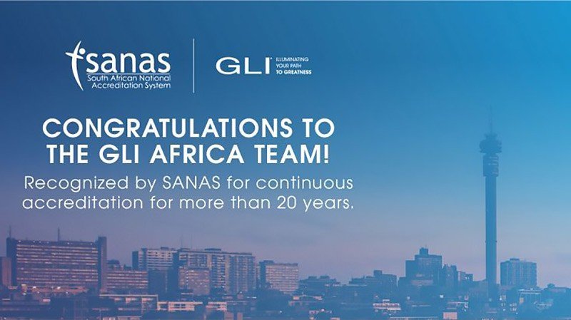Reconocieron a GLI África por sus 20 años de acreditación en Sudáfrica