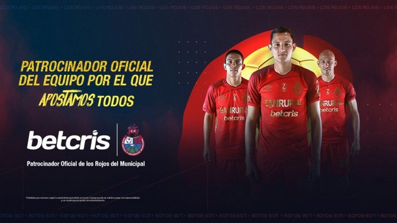 Guatemala: Betcris patrocina al club de fútbol los Rojos del Municipal 