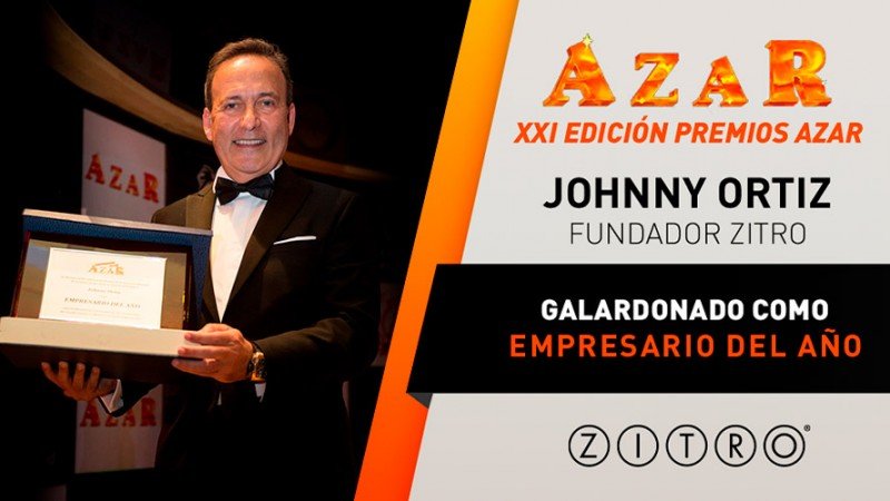 El fundador de Zitro Johnny Ortiz recibió un premio como empresario del año en Madrid