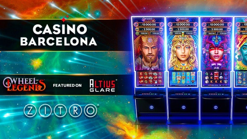 Zitro's multigame Wheel of Legends now available at Casino Barcelona in Altius Glare cabinet