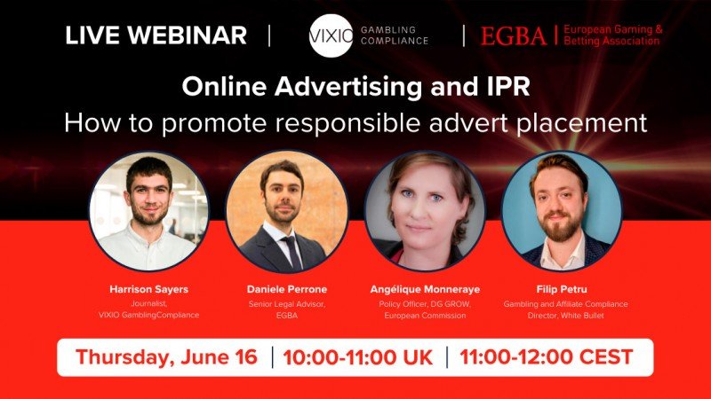 EGBA and European Commission experts to conduct webinar on online gambling advertising and IPR