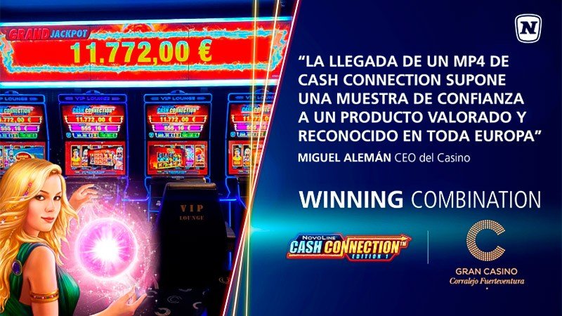 Novomatic Spain desplegó su terminal Cash Connection Edition 1 en el nuevo Gran Casino Corralejo
