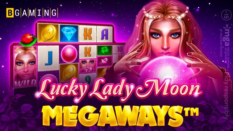BGaming integró la mecánica Megaways en su nueva versión de la slot Lucky Lady Moon