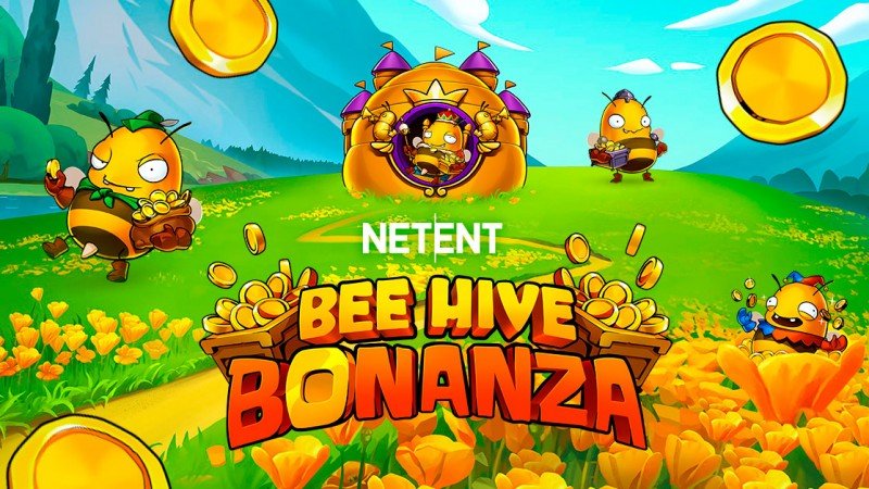 NetEnt lanzó Bee Hive Bonanza, su nueva slot online con temática de abejas
