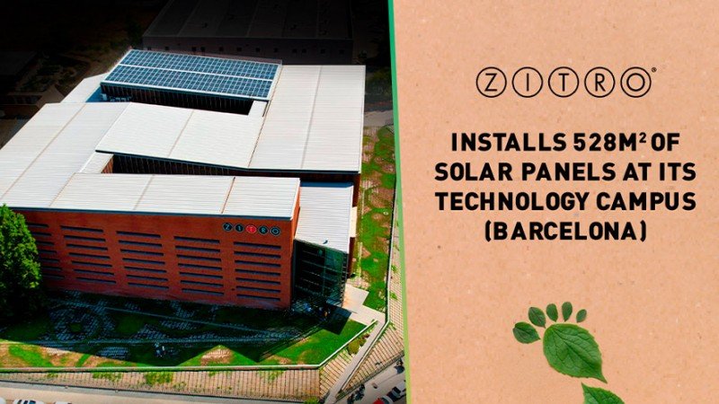 Zitro installs 264 solar panels to further reduce its carbon footprint and secure renewable energy