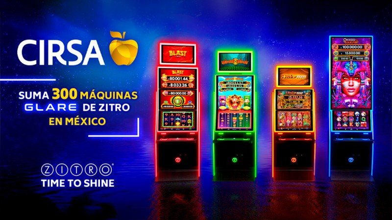 Zitro incorporó 300 tragamonedas de la línea Glare a los casinos de Cirsa en México