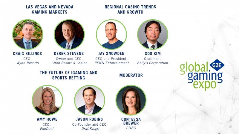 G2E speaker roster confirms industry leaders from Wynn, FanDuel, Bally's, DraftKings, Circa and PENN
