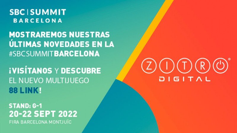 Zitro Digital desplegará sus títulos online en el SBC Summit Barcelona 2022