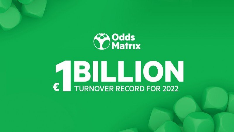 EveryMatrix's sports betting platform OddsMatrix tops $1B turnover in 2022