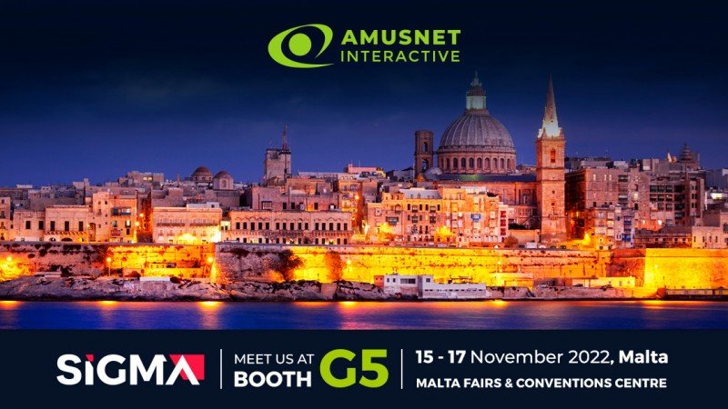 Amusnet Interactive desplegará su cartera de slots y juegos en SiGMA Europe 2022