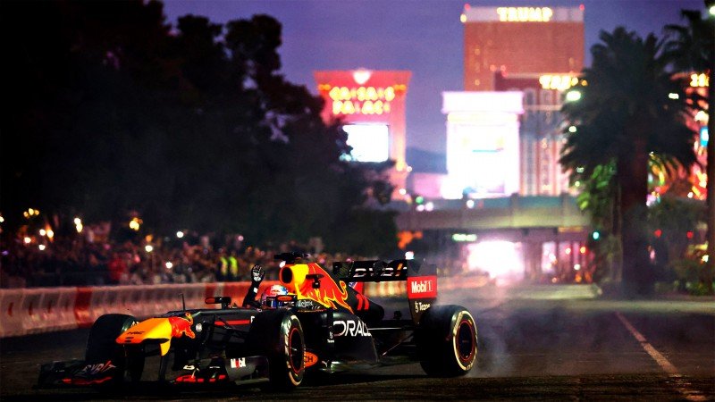 Formula 1 held launch party for the 2023 Las Vegas Grand Prix season with a celebration under the city lights