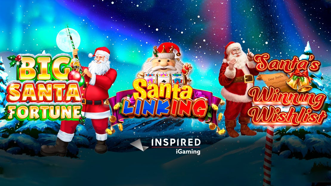 Inspired Entertainment launches three new themed slot games to kickstart the Christmas season