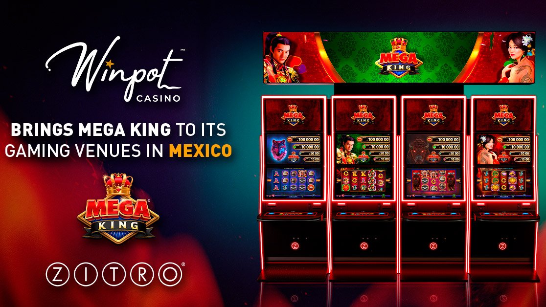 Zitro installs its new progressive multi-game Mega King at Winpot's casinos in Mexico