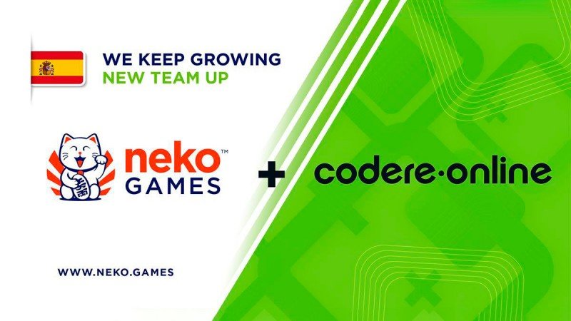 Neko Games se asocia con Codere Online para aumentar su presencia en España y Latinoamérica