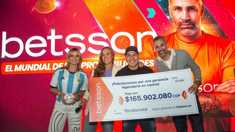 Betsson Casino entregó en Colombia un premio de más de USD 38.000 a un apostador online