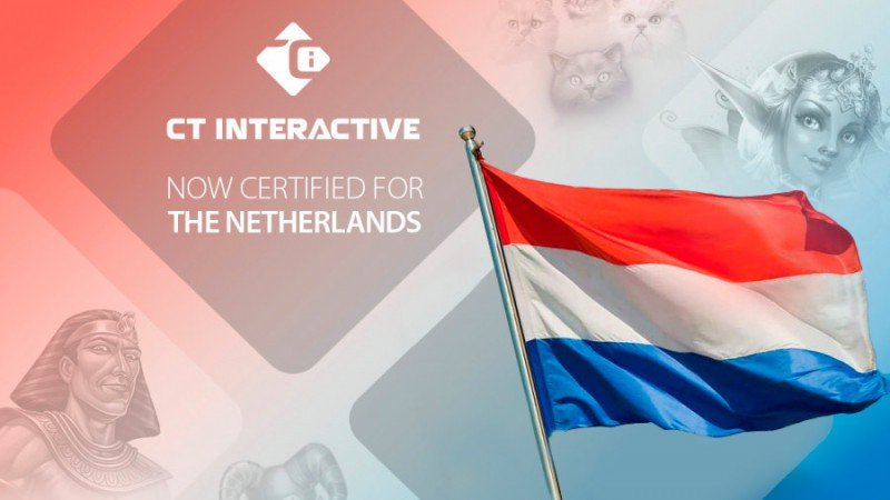 CT Interactive obtuvo 10 nuevas certificaciones para sus títulos en el mercado de iGaming en los Países Bajos 