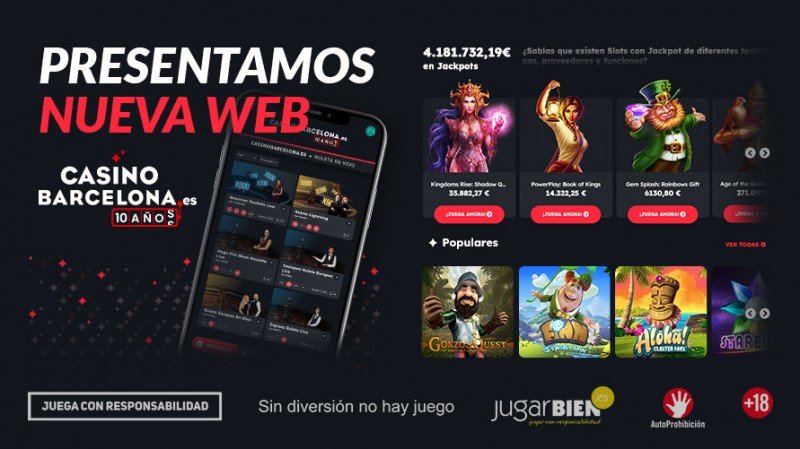 Casino Barcelona lanzó su nueva web con más de 2.000 slots y la incorporación de inteligencia artificial