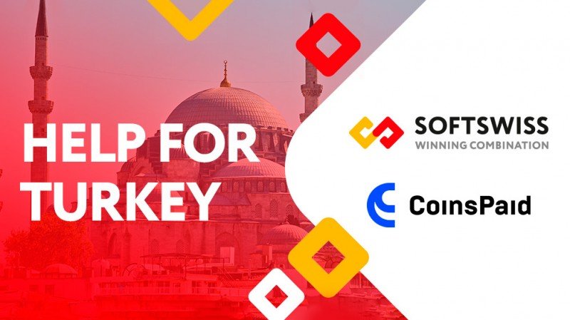 SOFTSWISS and CoinsPaid donate $50K to aid earthquake victims in Turkey