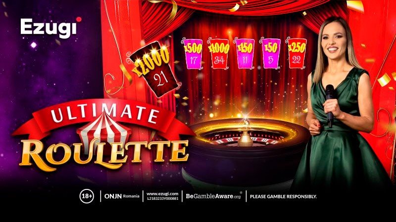 Ezugi launches first-ever live game show with the circus-themed Ultimate Roulette