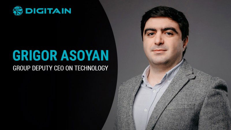 Digitain promovió a Grigor Asoyan al cargo de director general adjunto de Tecnología
