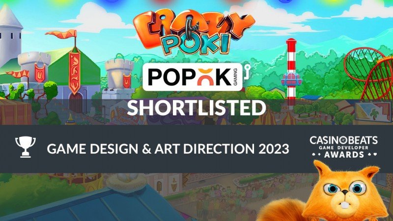 PopOK Gaming's slot title Crazy Poki shortlisted at the CasinoBeats Game Developer Awards