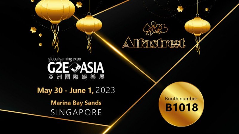 Alfastreet presentará nuevas soluciones de juegos en G2E Asia Singapore 2023