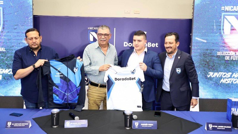 DoradoBet continúa apoyando el deporte y es el nuevo patrocinador de la Selección Nacional de Nicaragua