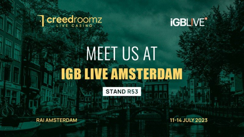 CreedRoomz expondrá sus soluciones de casino en vivo en el stand R53 de iGB Live Amsterdam