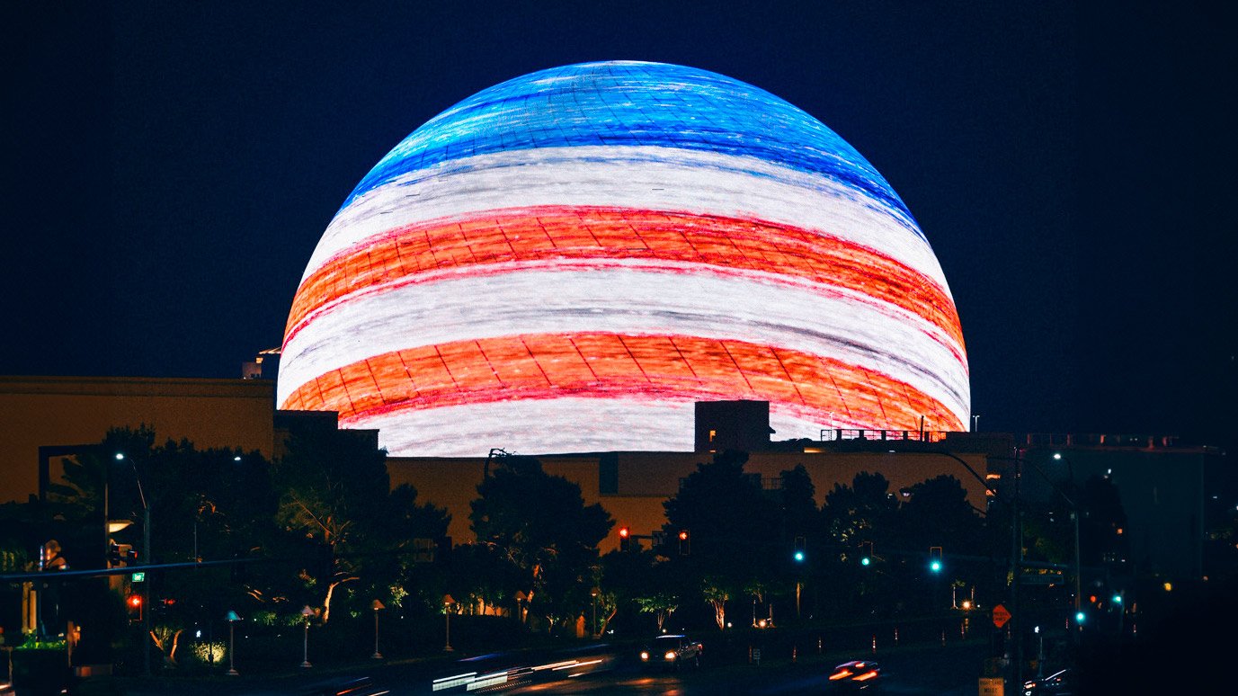 MSG Sphere wows Las Vegas with Fourth of July lights display ahead of ...